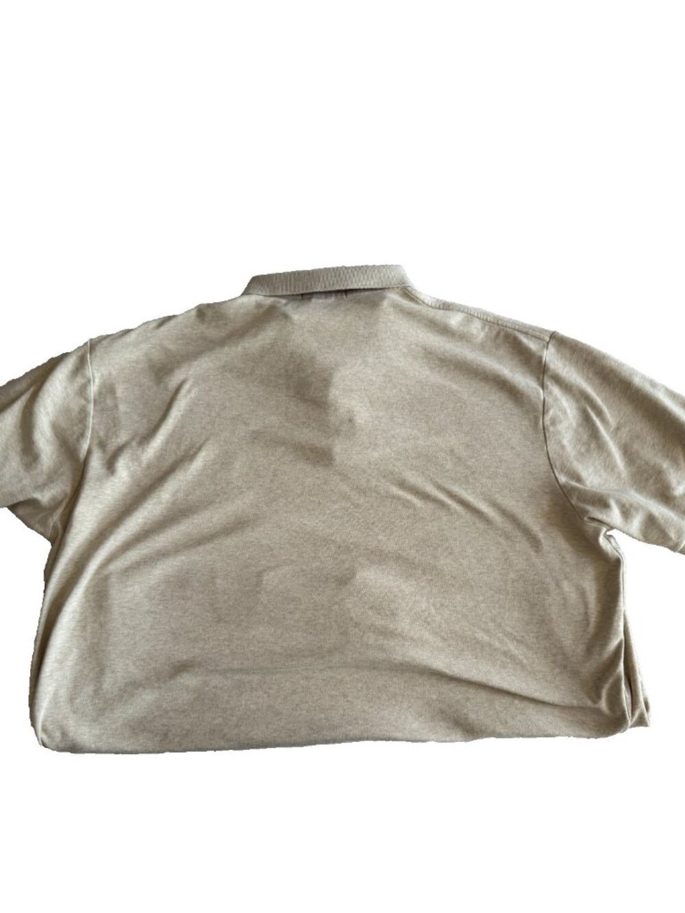 Polo Ralph Lauren Shirt Mens 2XL Cream Cotton Short Sleeves Tan Pony - Picture 5 of 5